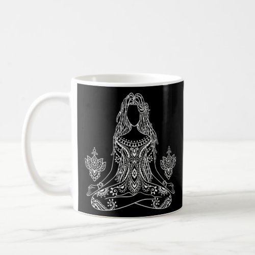 Yoga Namaste Moon Buddha Pose    Coffee Mug