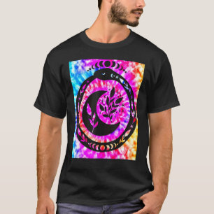 Yoga Namaste Moon Tie Die Buddha Snake T-Shirt