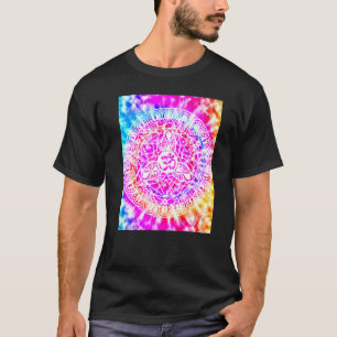 Yoga Namaste Moon Tie Die Buddha T-Shirt