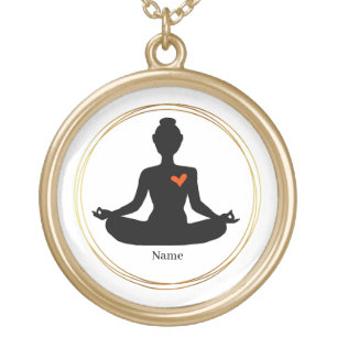 Yoga Necklace To Personalize With Name or Message