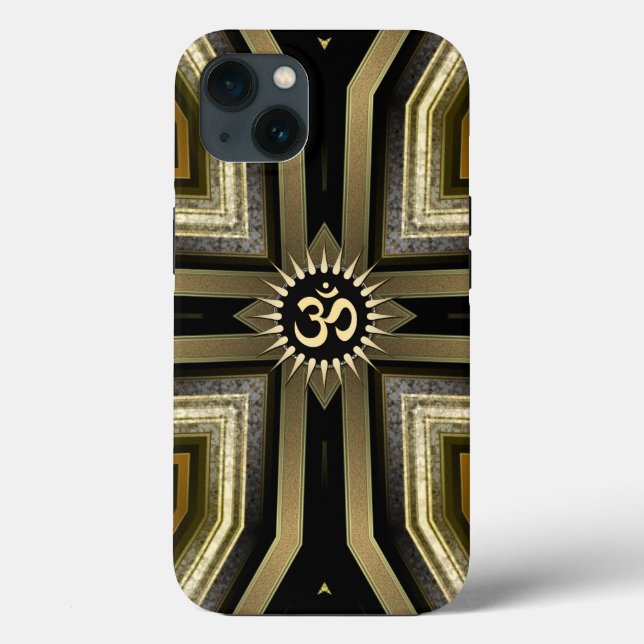 Yoga OM Black Gold Sunshine Galaxy S5 Case (Back)