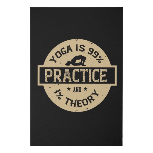 Yoga, Om, Fear, Workout, Meditation, Teacher, Faux Canvas Print (Front)