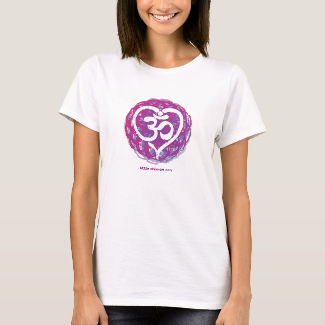 Yoga Om Love Ladies Tee (Front)
