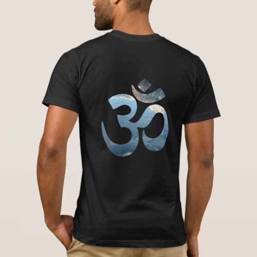Yoga Om Mantra Mens Bella Canvas Back Print T_Shirt