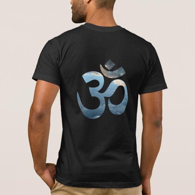 Yoga Om Mantra Mens Bella Canvas Back Print T-Shirt (Back)