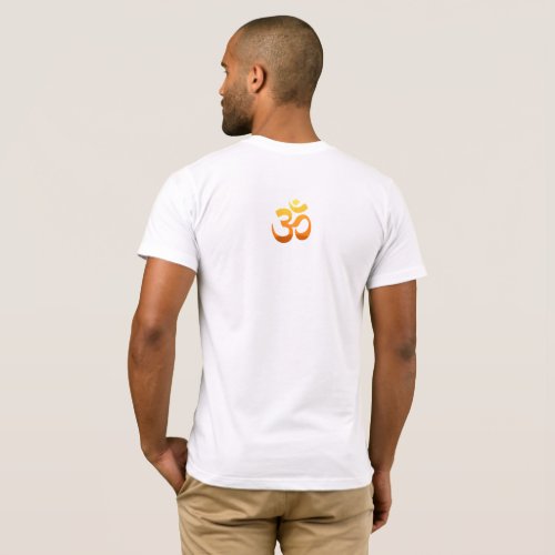 Yoga Om Mantra Symbol Asana Relax Back Image Mens T_Shirt