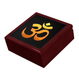 Yoga Om Mantra Symbol Asana Relax Fitness Sunrise Gift Box