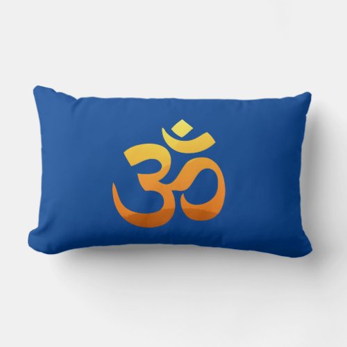 Yoga Om Mantra Symbol Asana Relax Meditation Lumbar Pillow