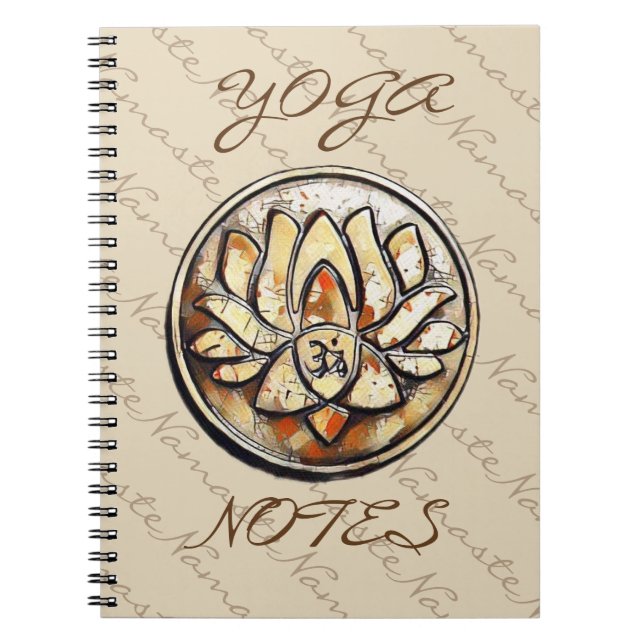 Yoga Om Symbol Notebook (Front)