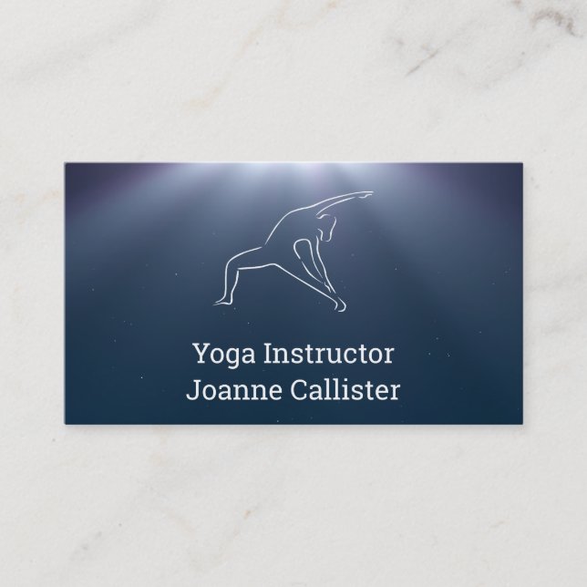Yoga or Pilates Instructor Business Card (Front)