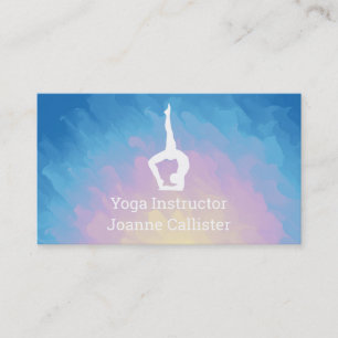 Yoga or Pilates Instructor Business Card