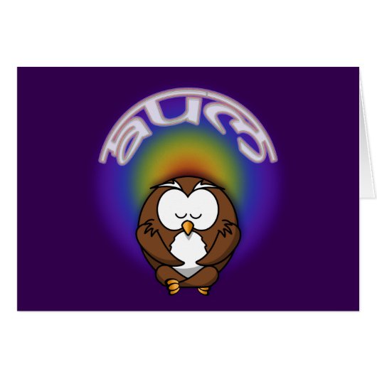 yoga owl cards (Front Horizontal)
