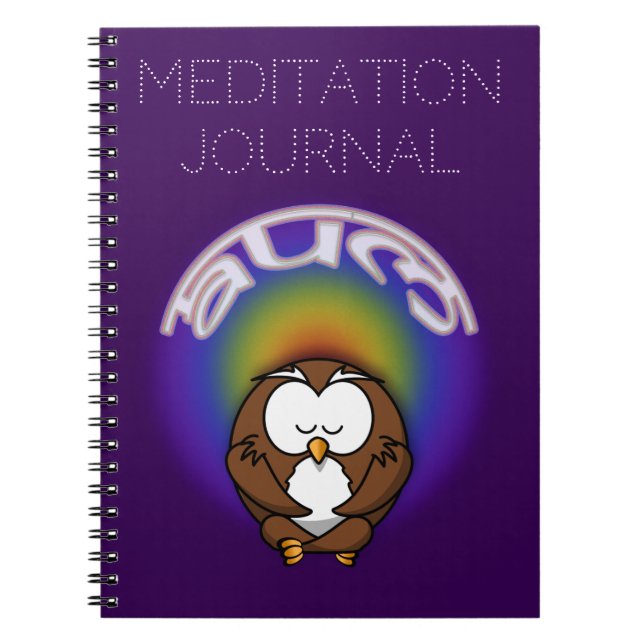 yoga owl notebook (Front)