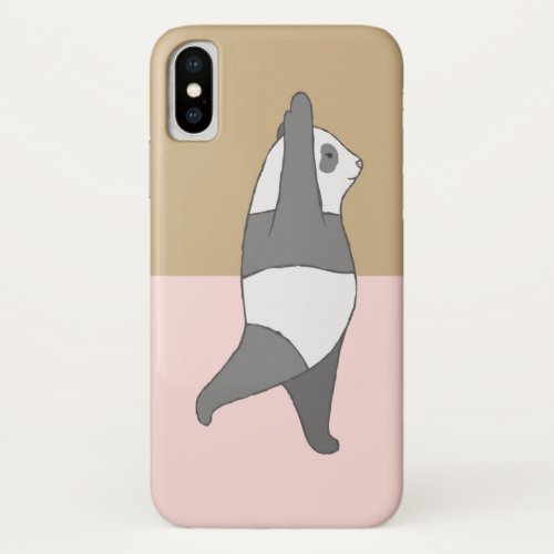 Yoga Panda Colorblock iPhone XS Case