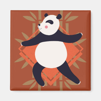 Yoga Panda Magnet