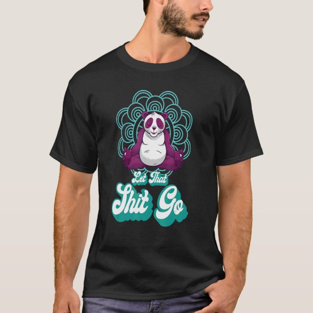 Yoga Panda Meditation Cute Pandas Animal  Yoga Pos T-Shirt (Front)