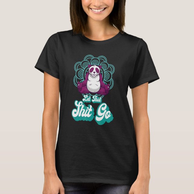 Yoga Panda Meditation Cute Pandas Animal  Yoga Pos T-Shirt (Front)