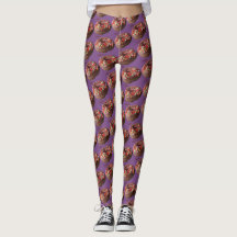 Yoga Pants Chocolate Sprinkle Donut Pattern
