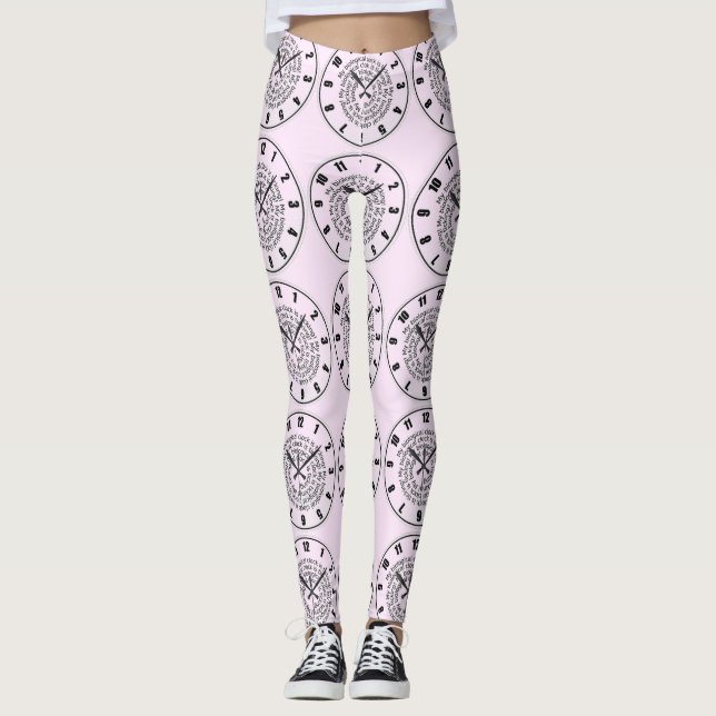 Yoga Pants Funny Pink Baby Girl Biological Clock (Front)