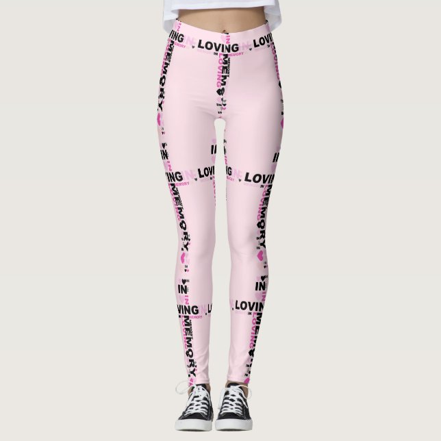 Yoga Pants Leggings In Loving Memory (Front)