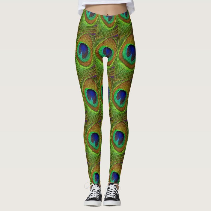 peacock yoga pants