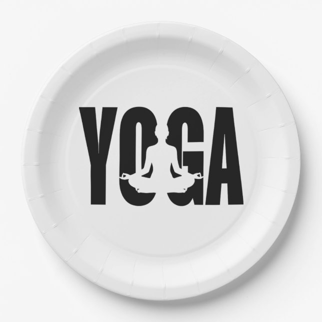 Yoga. Paper Plates (Front)