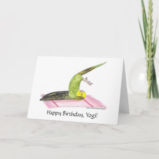 Yoga Paraket Plow pose Card