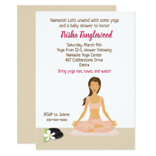 Yoga Invitations | Zazzle