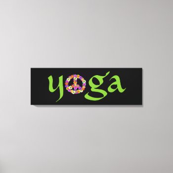 Yoga Peace Sign Floral by Mistflower at Zazzle
