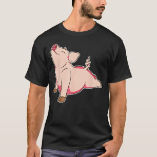 Yoga Pig Animal Cute Meditation Zen Funny For T-Shirt