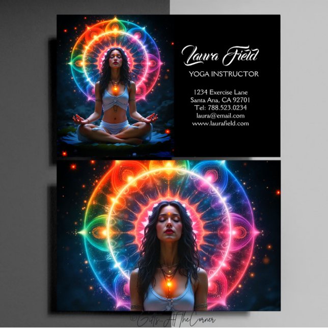 Yoga Pilates Instructor Business Card (Creator Uploaded)