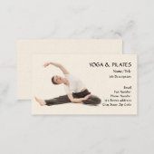 Yoga & Pilates Instructor/Health & Fitness Business Card (Front/Back)