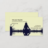 Yoga Pilates Meditation Business/Instructor Business Card (Front/Back)