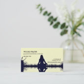 Yoga Pilates Meditation Business/Instructor Business Card (Standing Front)