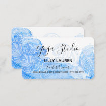 Yoga Pilates Reiki Studio Blue Waves Business Card