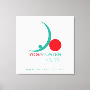 Yoga Pilates - Wrapped Canvas Print