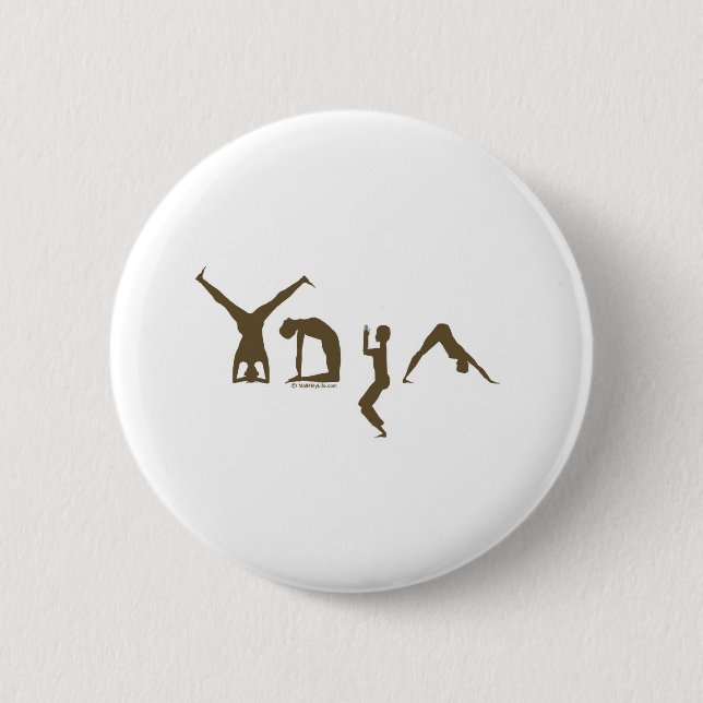Yoga Pinback Button (Front)