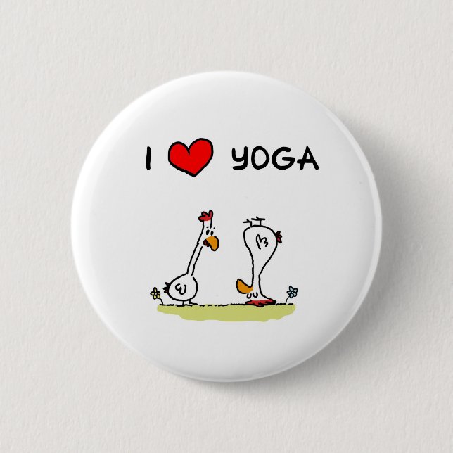 yoga pinback button (Front)