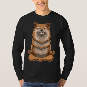 Yoga Pomeranian Dog T-Shirt