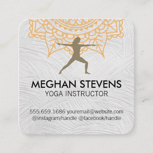 Yoga Posa  Instructor  Health Appointment Card