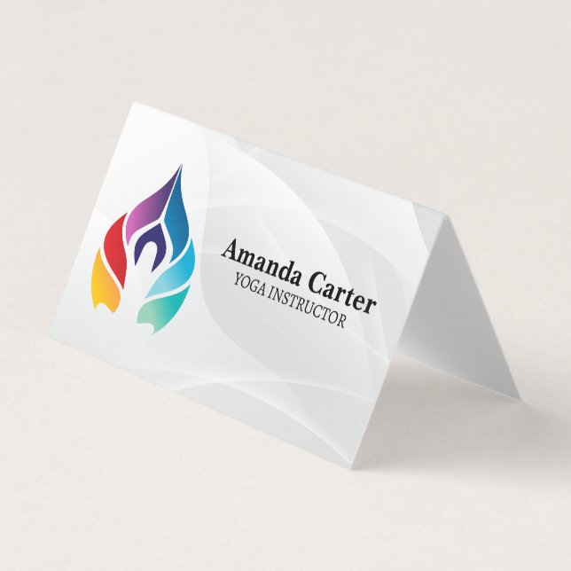 Yoga Pose | Colors Business Card (Front)