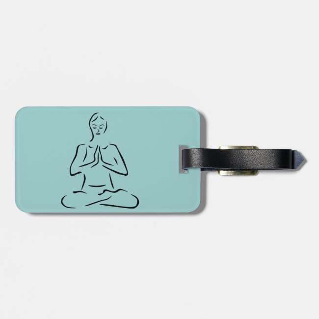 Yoga Pose Design Luggage Tags