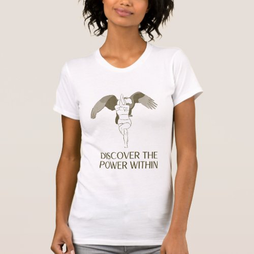 Yoga Pose eagle power within T_Shirt