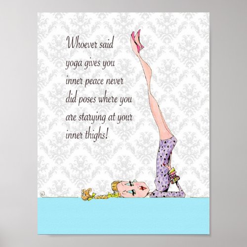 Yoga Pose for inner peace Poster