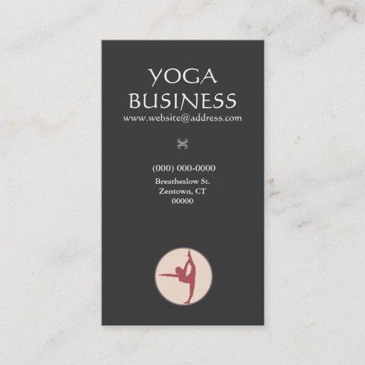 Customizable Yoga Business Card
