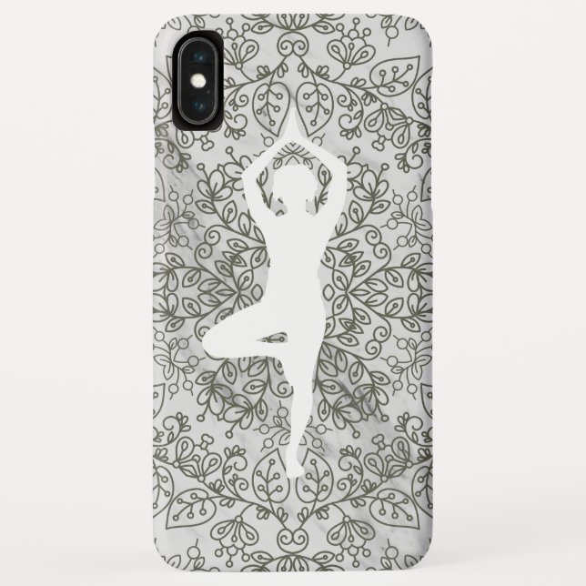 Yoga Pose Mandala Case-Mate iPhone Case (Back)