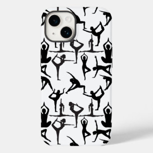 Yoga pose pattern 01.w BG Case-Mate iPhone 14 Case