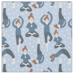 Yoga Pose Pattern Fabric