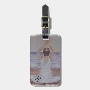 YOGA POSE PERSONALIZED LUGGAGE TAG