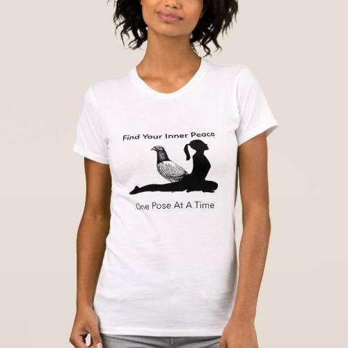 Yoga Pose Pigeon Inner peace T_Shirt